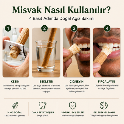 Doğal Misvak Diş Fırçası